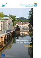 Titelblatt der Broschüre: Hochwasserschutz für Bad Kissingen