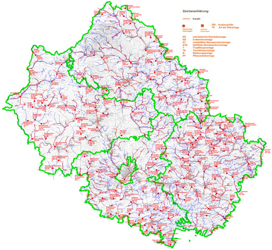 Abwasserentsorgung im Amtsbereich - Geografische Recherche